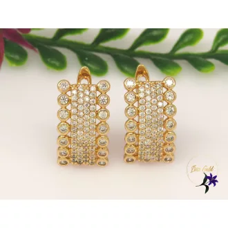 Gold filled Elza fülbevaló-18K