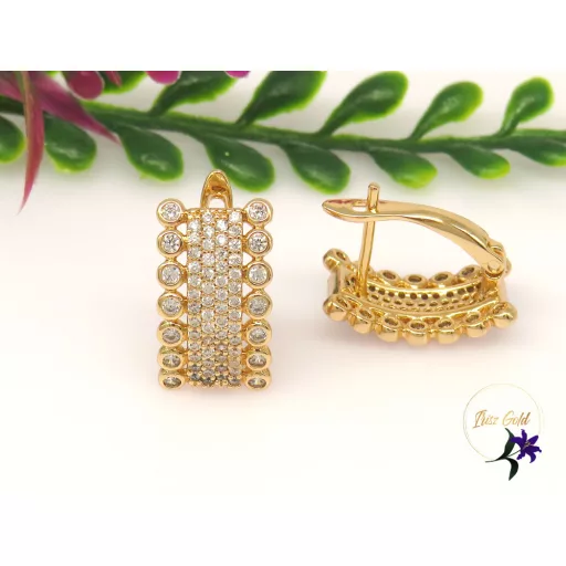 Gold filled Elza fülbevaló-18K