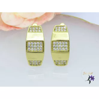 elegáns apróköves fülbevaló-14K 
