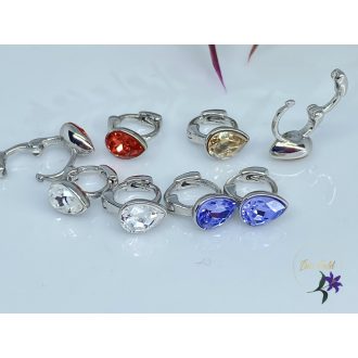   Xuping Dropp crystal swarovsky bébi köves fülbevaló rodium