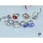 Dropp crystal swarovsky bébi köves fülbevaló rodium