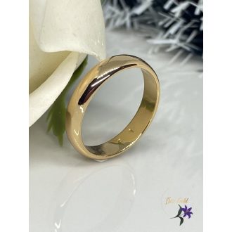 Klasszikus antiallergén karikagyűrű 4mm 18K