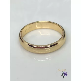 Klasszikus antiallergén karikagyűrű 4mm 18K