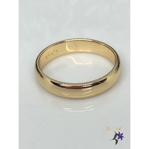 Klasszikus antiallergén karikagyűrű 4mm 18K