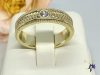Xuping Bonita gold antiallergén gyűrű csavart mintával cirkónia kővel 18K