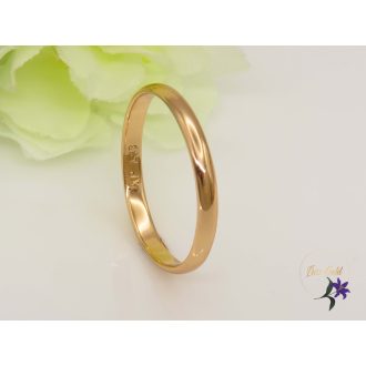 Klasszikus antiallergén karikagyűrű 3mm 18K