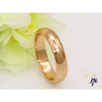 Klasszikus antiallergén karikagyűrű 6mm 18K