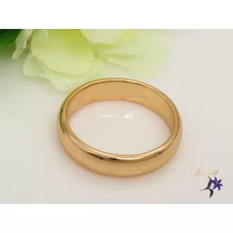 Klasszikus antiallergén karikagyűrű 6mm 18K