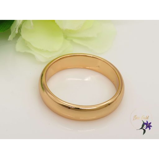 Klasszikus antiallergén karikagyűrű 6mm 18K