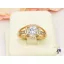 Palmira Gold Filled fehér központi köves gyűrű-18K