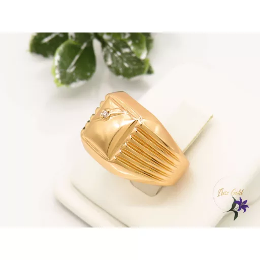 Janna -gold antiallergén pecsétgyűrű-18k 