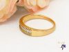 Xuping Kinga-gold antiallergén gyűrű kis cirkóna kövekkel-18K