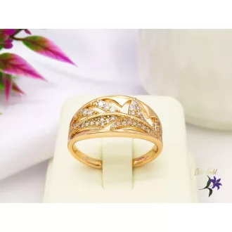 Xuping 18-K Gold filled tűcirkónia köves gyűrű -Kinga