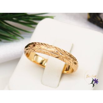 Gold filled metszett karikagyűrű-18K 