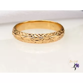 Gold filled metszett karikagyűrű-18K 