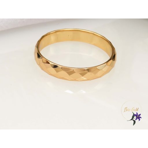 Metszett Gold Filled karikagyűrű-18K-Ánya