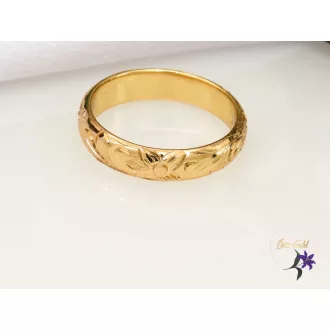 Metszett Gold Filled karikagyűrű-18K-Ditte
