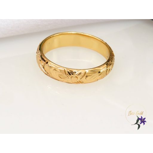 Metszett Gold Filled karikagyűrű-18K-Ditte