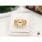 Gold filled kő nélküli gyűrű különleges mintával-18K-Enna 