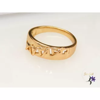   Gold filled kő nélküli gyűrű különleges mintával-18K-Enna 