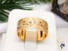 Xuping Gold Filled metszett széles karikagyűrű-18k-Gitta 