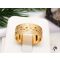 Gold filled metszett széles karikagyűrű-18k-Gitta 