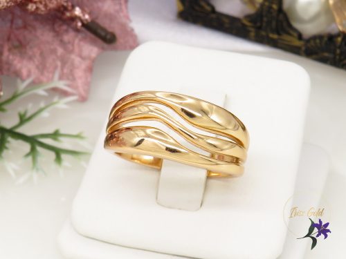 Xuping Emilia Gold Filled kő nélküli gyűrű-18K 