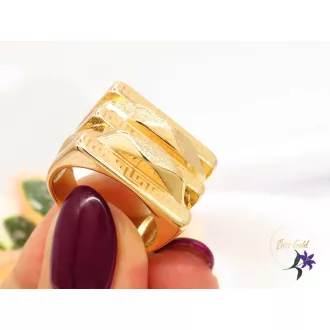 Barbella gold filled egyedi gyűrű-18K 
