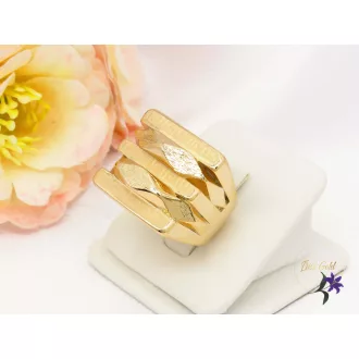 Barbella gold filled egyedi gyűrű-18K 