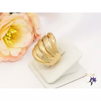   Arnóza gold filled egyedi divatos gyűrű görög mintával-18K 