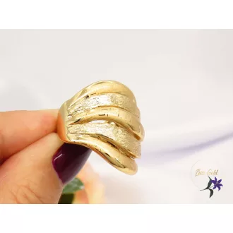   Arnóza gold filled egyedi divatos gyűrű görög mintával-18K 
