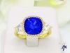 Xuping Kiara blue gold filled Swarovski köves gyűrű-14K 