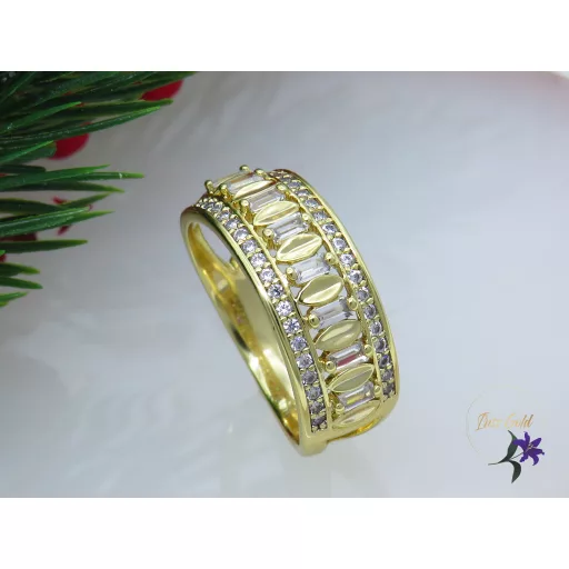 Itala köves gyűrű-14K 
