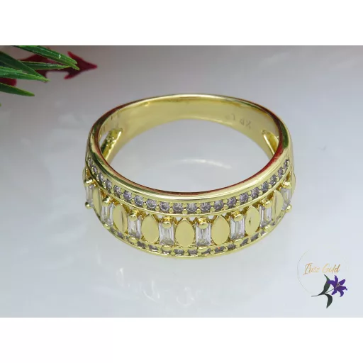 Itala köves gyűrű-14K 