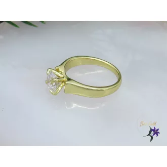 Kenza XP fehérköves eljegyzési gyűrű-14K 