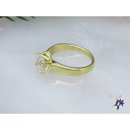 Kenza XP fehérköves eljegyzési gyűrű-14K 