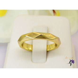 Alett antiallergén bőrbarát karikagyűrű-14K 