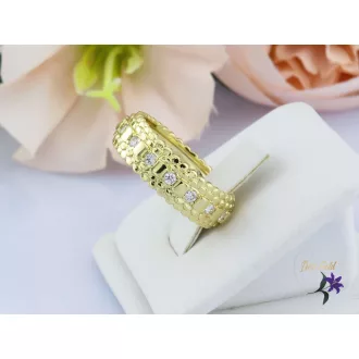 Arina antiallergén karikagyűrű kis kövekkel-14K 