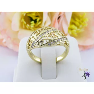 Szara gold filled csipkemtás gyűrű-14K 