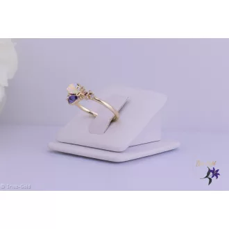 Annabella antiallergén kristályköves nyitott gyűrű-14K 