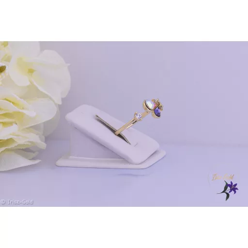 Annabella antiallergén kristályköves nyitott gyűrű-14K 