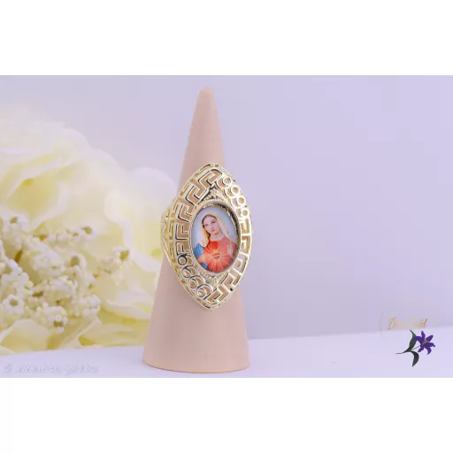 SzűzMária goldfilled hosszú faonú gyűrű -14K 