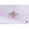 Elina goldfilled elegáns rózsaszin hosszú köves gyűrű-18K 