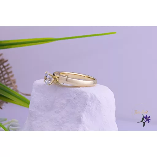 Égine goldfilled eljegyzési gyűrű " Iloveyou" felirattal-14K 