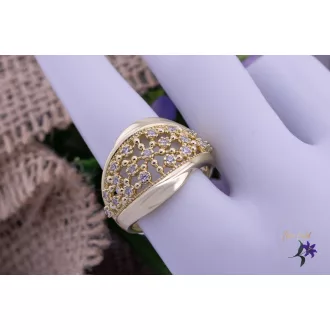   Britta goldfilled csipkemintás apró cirkónia kövekkel díszített " egyedi darab "-14K 