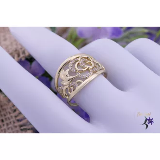 Dalla goldfilled indamintás egyedi dizájn gyűrű-14K 