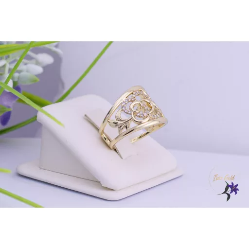 Dalla goldfilled indamintás egyedi dizájn gyűrű-14K 