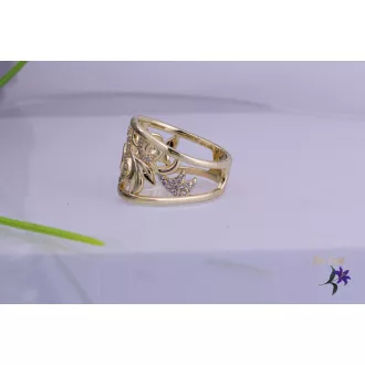 Dalla goldfilled indamintás egyedi dizájn gyűrű-14K 