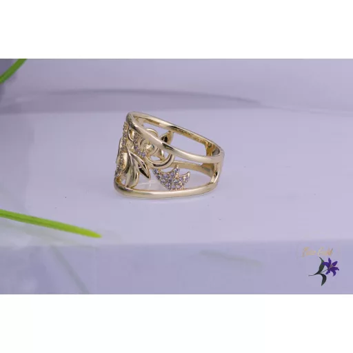 Dalla goldfilled indamintás egyedi dizájn gyűrű-14K 