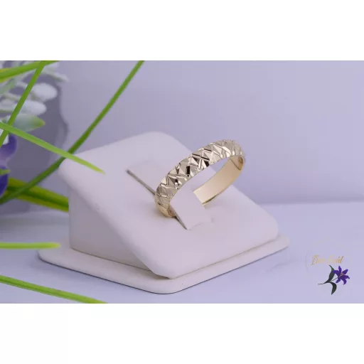 Émi goldfilled metszett karikagyűrű -14K 